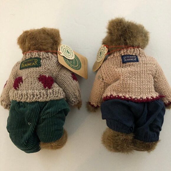 🛒 $15 2 Boyds Christmas Bears 8" tall #4656 - Picture 3 of 4